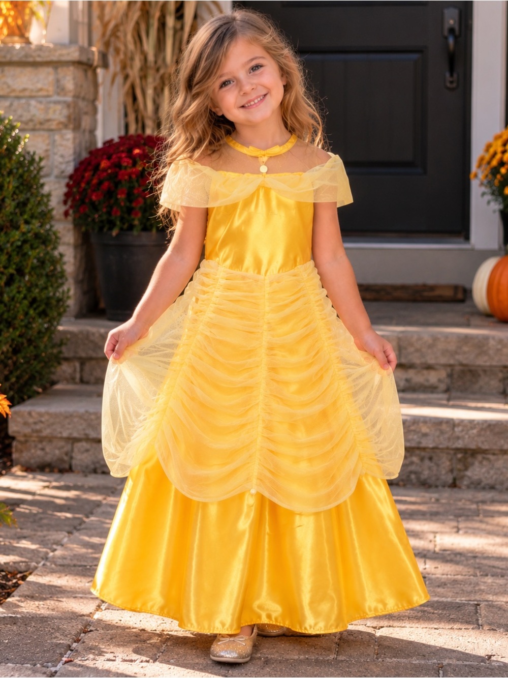 Diesel Girls' Yellow Princess Costume Dress
